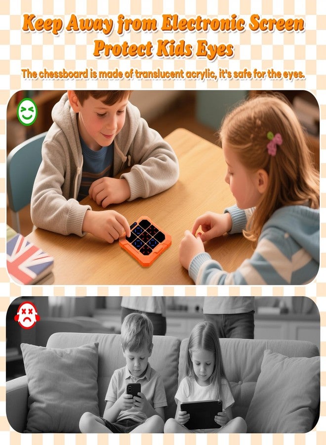 BlueSwan لعبة إكس أو المحمولة المطورة لعام 2026، 6 في 1، للأطفال والمراهقين، لاعب واحد أو لاعبين، لوحة سفر إلكترونية مع 6 ألعاب، ألعاب ذاكرة مضيئة ولعبة ضرب الخلد، ألعاب ألغاز لتخفيف التوتر للأولاد والبنات من سن 6 إلى 12 سنة فما فوق - Image 4